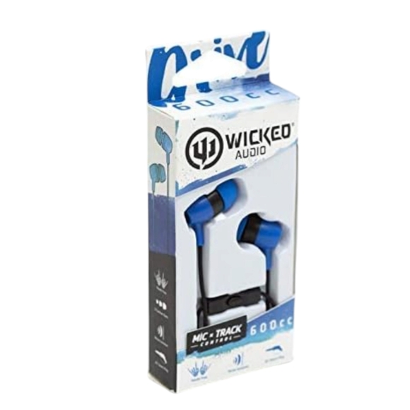 BNIB Wicked Audio Mic x Track control 600 cc earbud headphones 🎧 - Picture 2 of 6